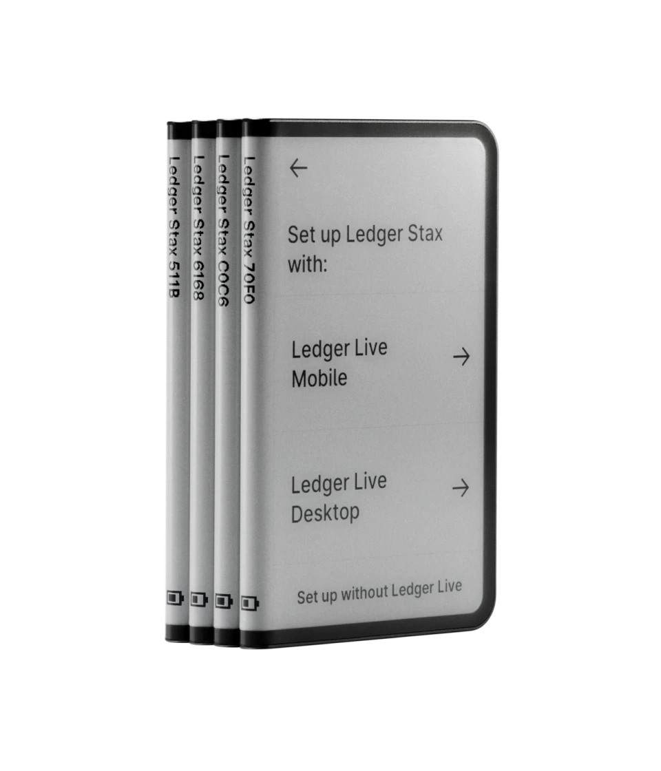 Ledger Stax – Touchscreen hardware wallet for secure Bitcoin and crypto asset management