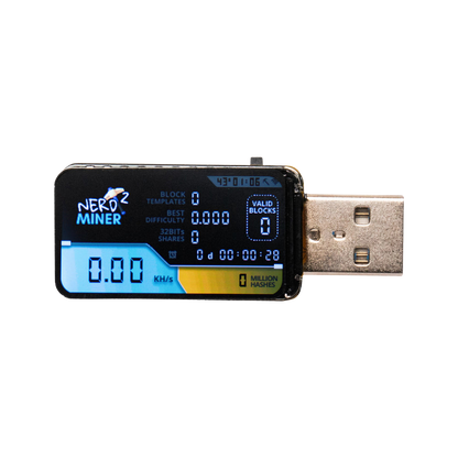 NerdMiner V2 – Micro Bitcoin Solo Miner with 78 KH/s hashrate and 1W power consumption